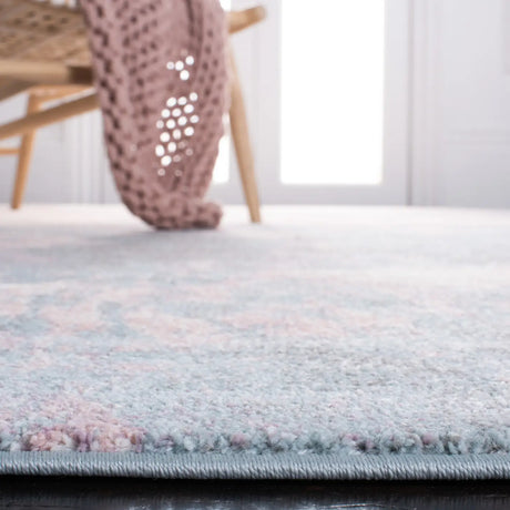Safavieh Glacier 4'-0" x 6'-0" Rug in Pink / Blue