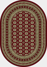 Dynamic Rugs Ancient Garden 57102 Red/Beige Rug - Oval