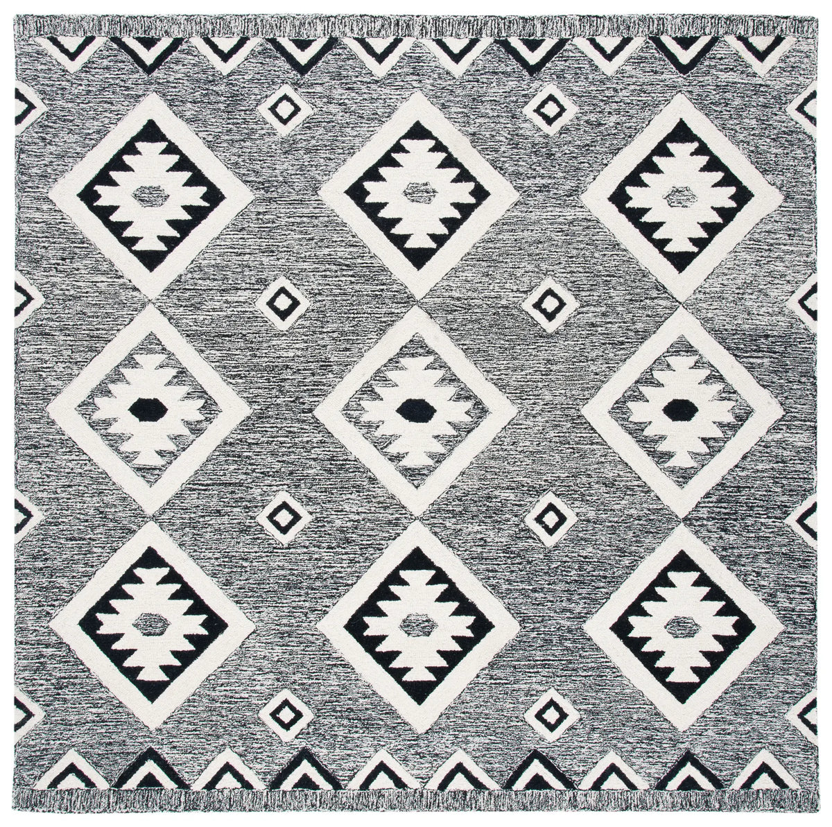Safavieh Aspen 7'-0" x 7'-0" Rug in Black / Ivory