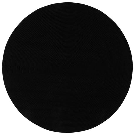 Safavieh Braided 6'-0" x 6'-0" Rug in Black