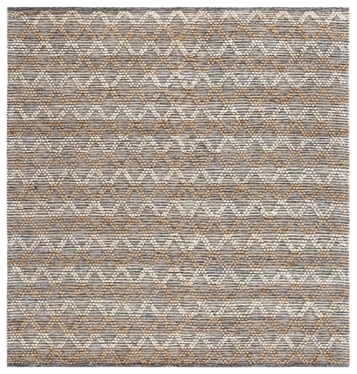Safavieh Natural Fiber 6'-0" x 6'-0" Rug in Natural / Black