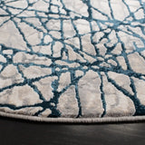 Safavieh Meadow 6'-7" x 6'-7" Rug in Navy / Ivory