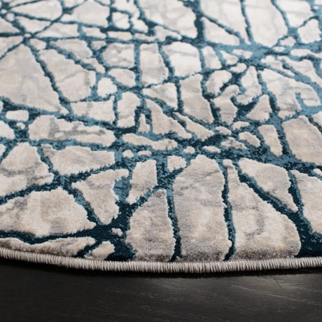 Safavieh Meadow 6'-7" x 6'-7" Rug in Navy / Ivory