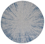Safavieh Courtyard 6'-7" x 6'-7" Rug in Navy / Grey