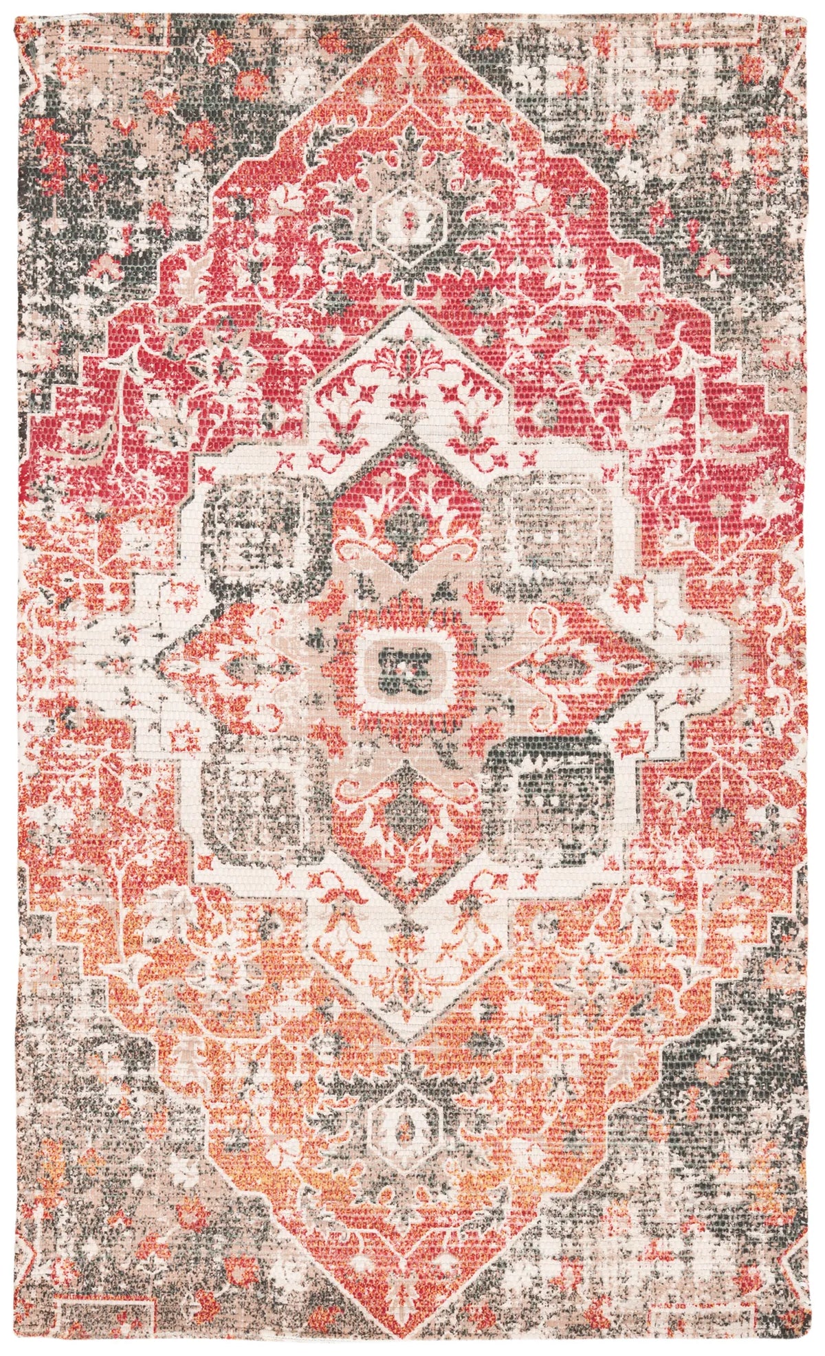 Safavieh Saffron 3'-0" x 5'-0" Rug in Beige / Red