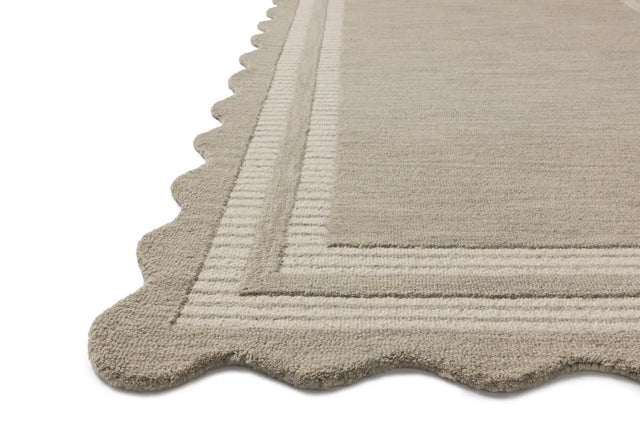 Chris Loves Julia x Loloi Scottie SCO-01 Fog / Ivory Rug - rug corner