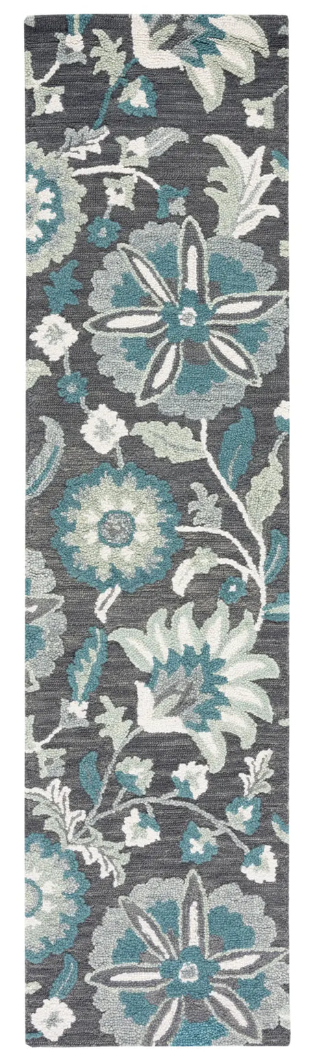 Safavieh Blossom 2'-3" x 9'-0" Rug in Grey / Blue