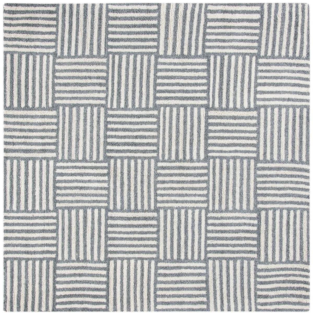 Safavieh Abstract 6'-0" x 6'-0" Rug in Ivory / Dark Grey