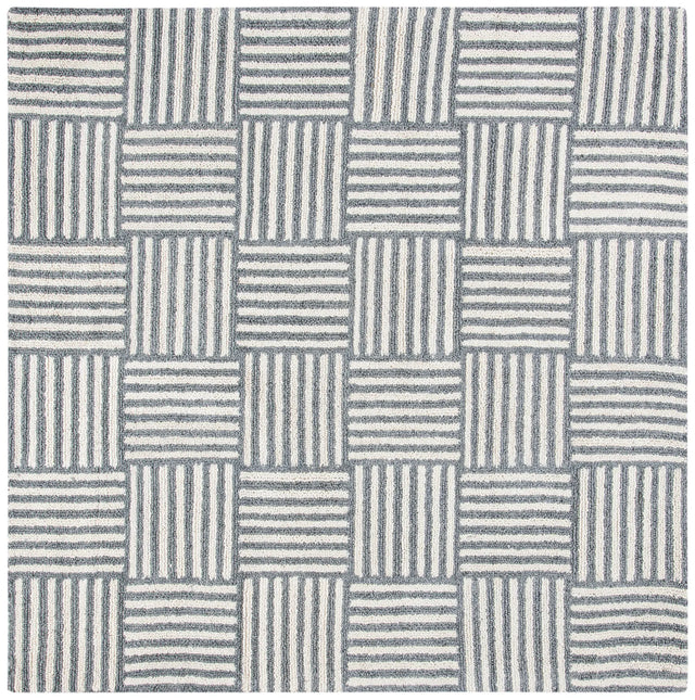 Safavieh Abstract 6'-0" x 6'-0" Rug in Ivory / Dark Grey