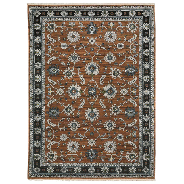 Oriental Weavers Sphinx KEIRA KEI05 Rust Traditional Rugs - main flat