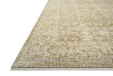 Loloi Elora ELR-05 Traditional Power Loomed Moss, Clay Rug - rug corner