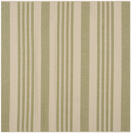 Safavieh Courtyard 5'-3" x 5'-3" Rug in Beige / Sweet Pea