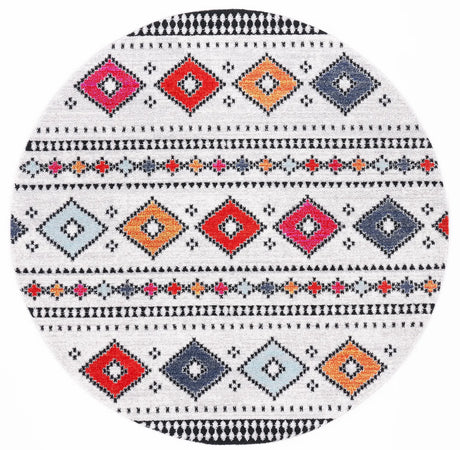 Safavieh Adirondack 6'-0" x 6'-0" Rug in Light Grey / Black