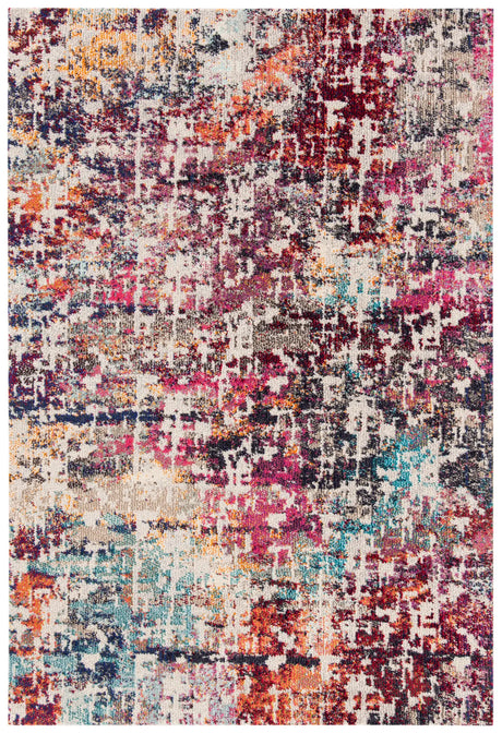 Safavieh Madison 4'-0" x 6'-0" Rug in Red / Light Blue