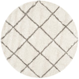 Safavieh Hudson Shag 10'-0" x 10'-0" Rug in Ivory / Grey