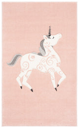 Safavieh Carousel Kids 100 3'-3" x 5'-3" Rug in Pink / Ivory