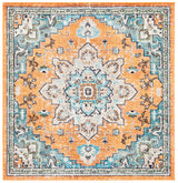 Safavieh Madison 6'-7" x 6'-7" Rug in Orange / Teal