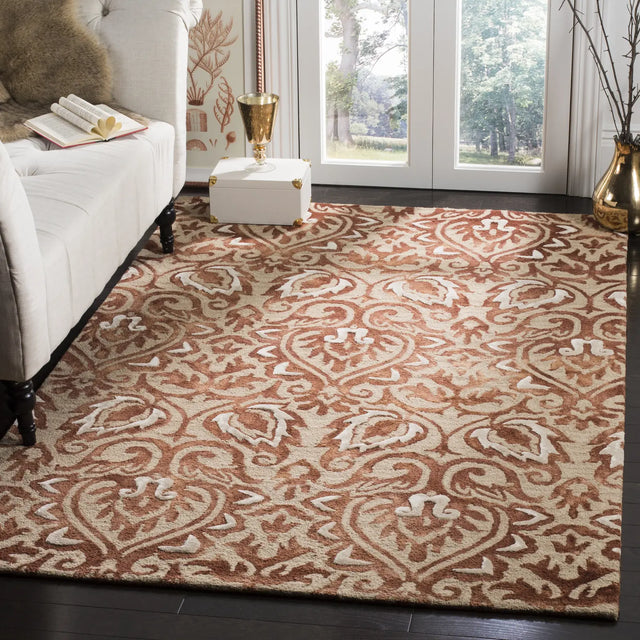 Safavieh Dip Dye 5'-0" x 8'-0" Rug in Copper / Beige