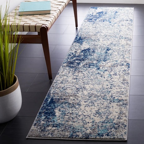 Safavieh Tulum 2'-0" x 9'-0" Rug in Ivory / Blue