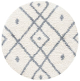 Safavieh Venus Shag 600 6'-7" x 6'-7" Rug in Ivory / Grey