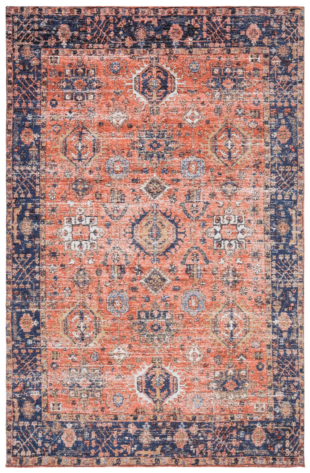 Safavieh Classic Vintage 3'-0" x 5'-0" Rug in Rust / Navy