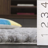 Safavieh Tahoe Shag 4'-0" x 6'-0" Rug in Ivory / Grey