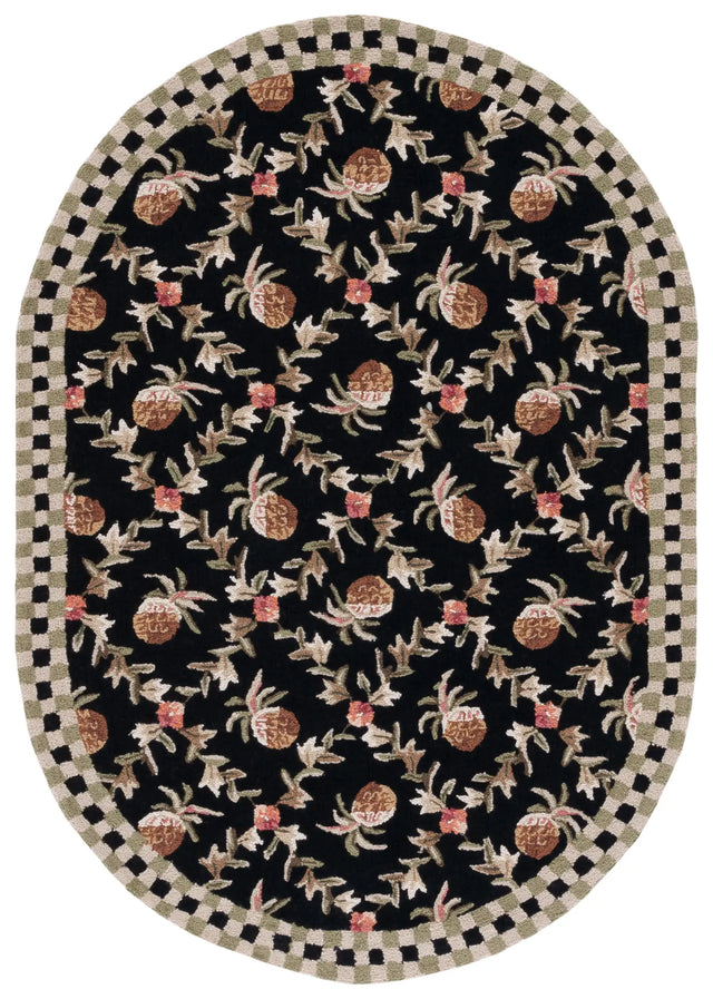 Safavieh Chelsea 4'-6" x 6'-6" Rug in Black / Ivory