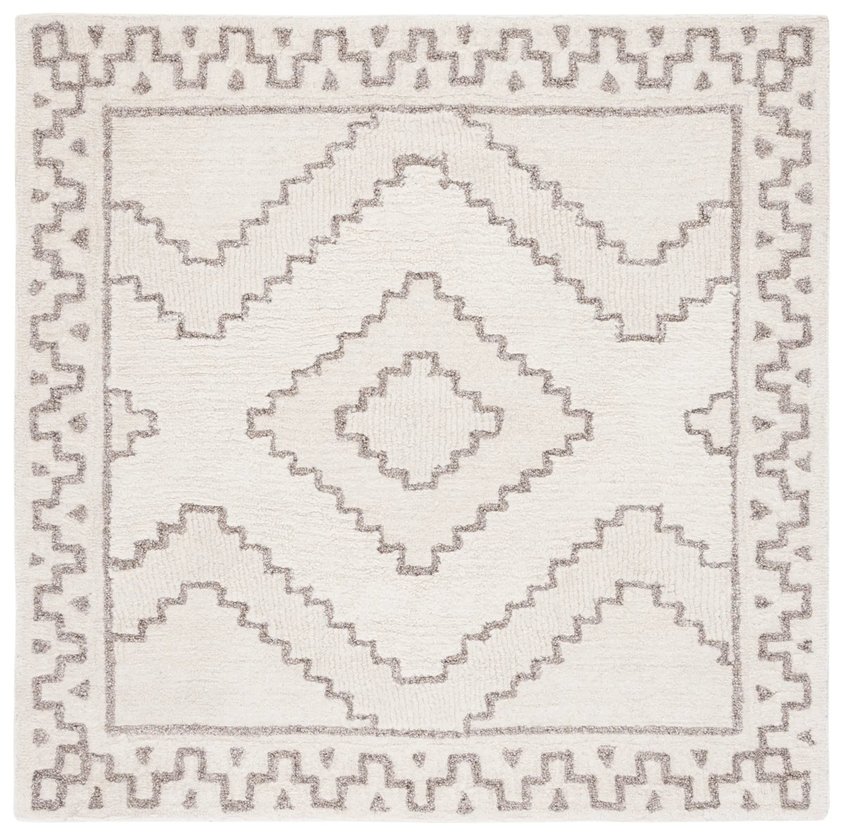 Safavieh Casablanca 6'-0" x 6'-0" Rug in Ivory / Taupe