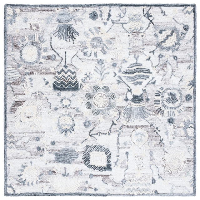 Safavieh Glamour 6'-0" x 6'-0" Rug in Light Brown / Grey