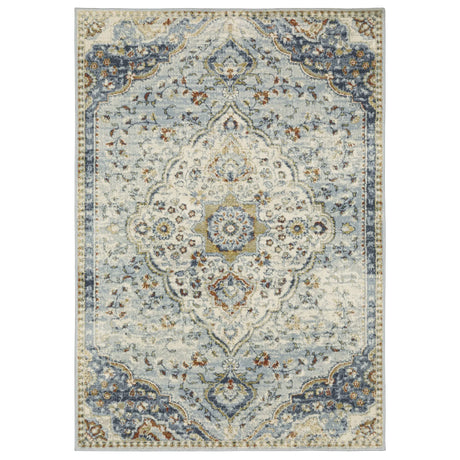 Oriental Weavers Sphinx Branson Br01A Blue/ Multi Rugs - main flat