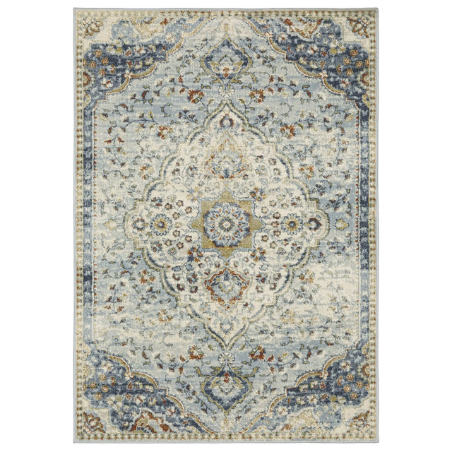 Oriental Weavers Sphinx Branson Br01A Blue/ Multi Rugs - main flat