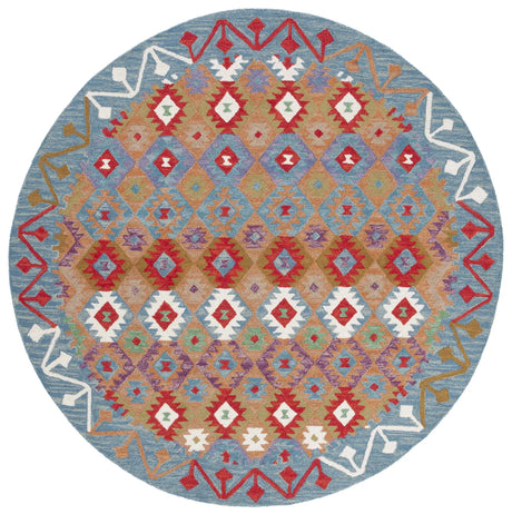 Safavieh Aspen 7'-0" x 7'-0" Rug in Light Blue / Beige