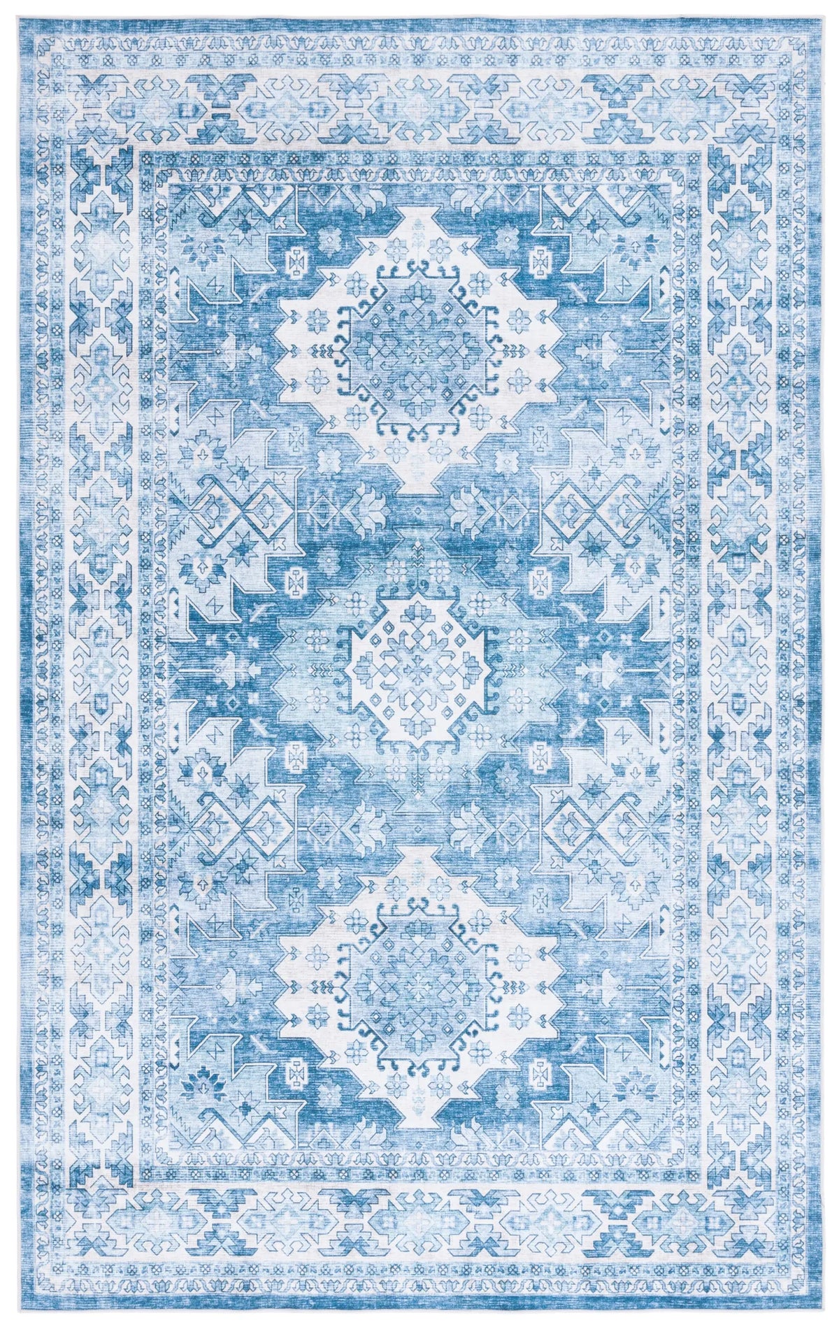 Safavieh Arizona 4'-0" x 6'-0" Rug in Light Blue / Blue