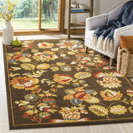 Safavieh Newbury 5'-1" x 7'-6" Rug in Brown / Green