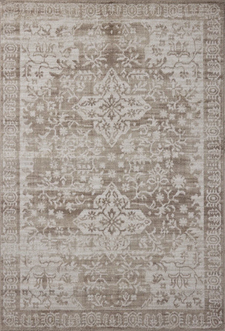 Loloi Lune LUN-05 Taupe / Ivory Rug - main flat