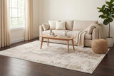 Dynamic Rugs Azure 12581 Power Loomed Modern Ivory/Beige/Grey Rug - Room