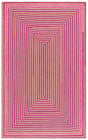 Safavieh Braided 800 4'-0" x 6'-0" Rug in Natural / Red