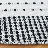 Safavieh Montauk 6'-0" x 6'-0" Rug in Black / Ivory
