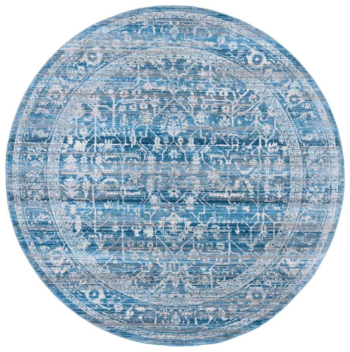 Safavieh Vintage Persian 6'-7" x 6'-7" Rug in Navy / Ivory