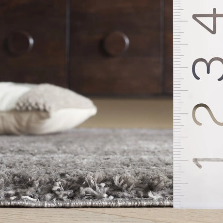 Safavieh Penelope Shag 4'-0" x 6'-0" Rug in Grey