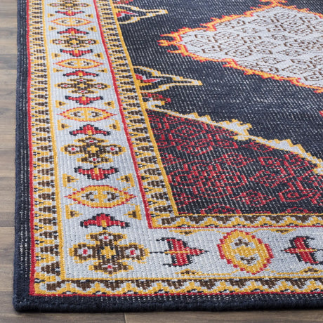Safavieh Stone Wash 5'-0" x 8'-0" Rug in Blue / Multi