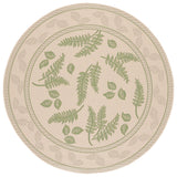 Safavieh Courtyard 5'-3" x 5'-3" Rug in Natural / Olive