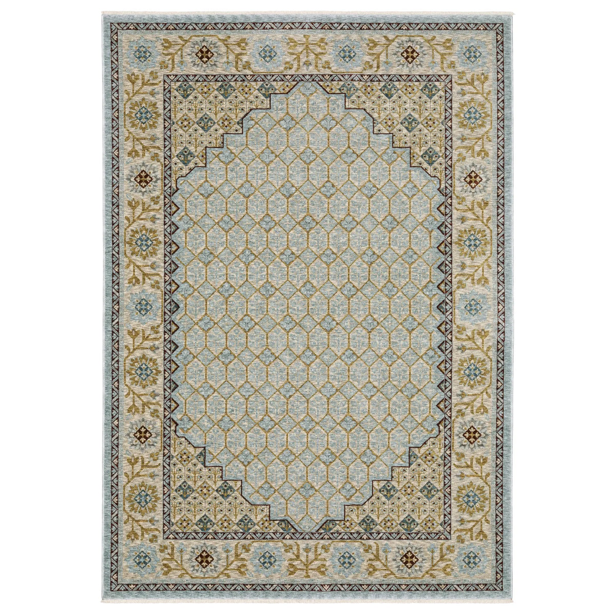 Oriental Weavers Sphinx Capella CAP02 Gold Rugs - main flat