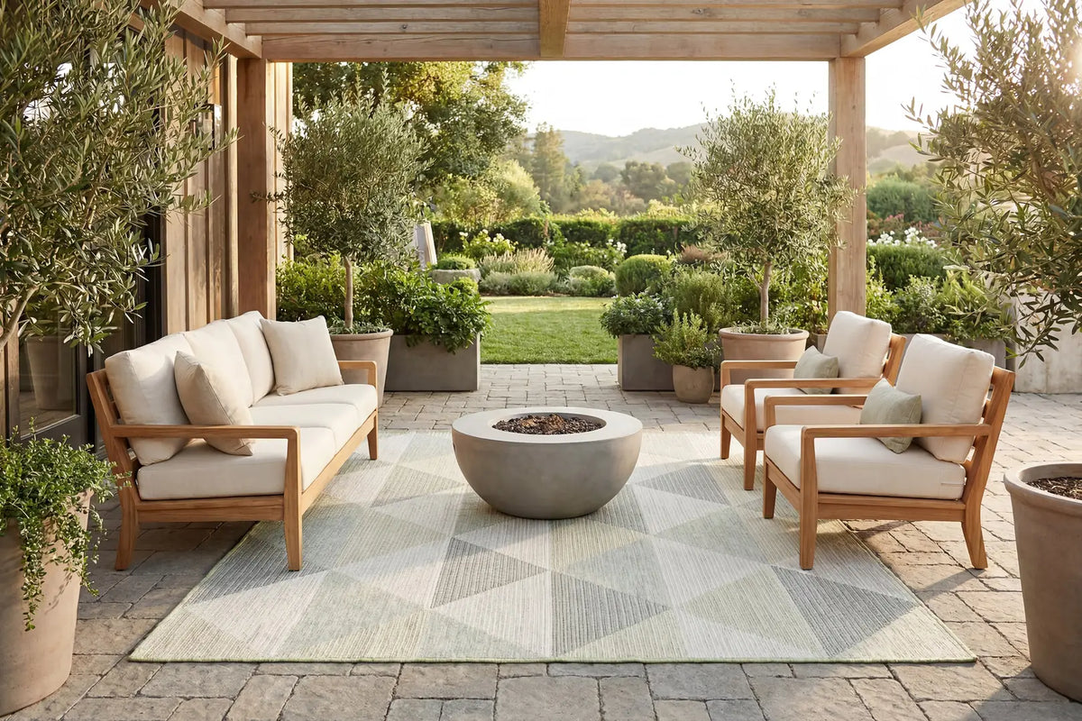 Dynamic Rugs Newport 96004 Green Rugs - Room