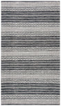 Safavieh Striped Kilim 4'-0" x 6'-0" Rug in Black / Ivory