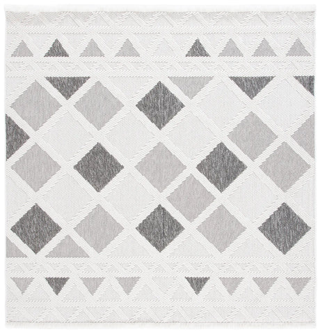 Safavieh Lotus 6'-7" x 6'-7" Rug in Ivory / Dark Grey