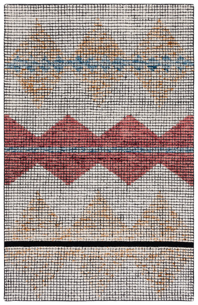 Safavieh Abstract 4'-0" x 6'-0" Rug in Ivory / Gold