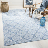 Safavieh Montauk 5'-0" x 8'-0" Rug in Blue / Ivory