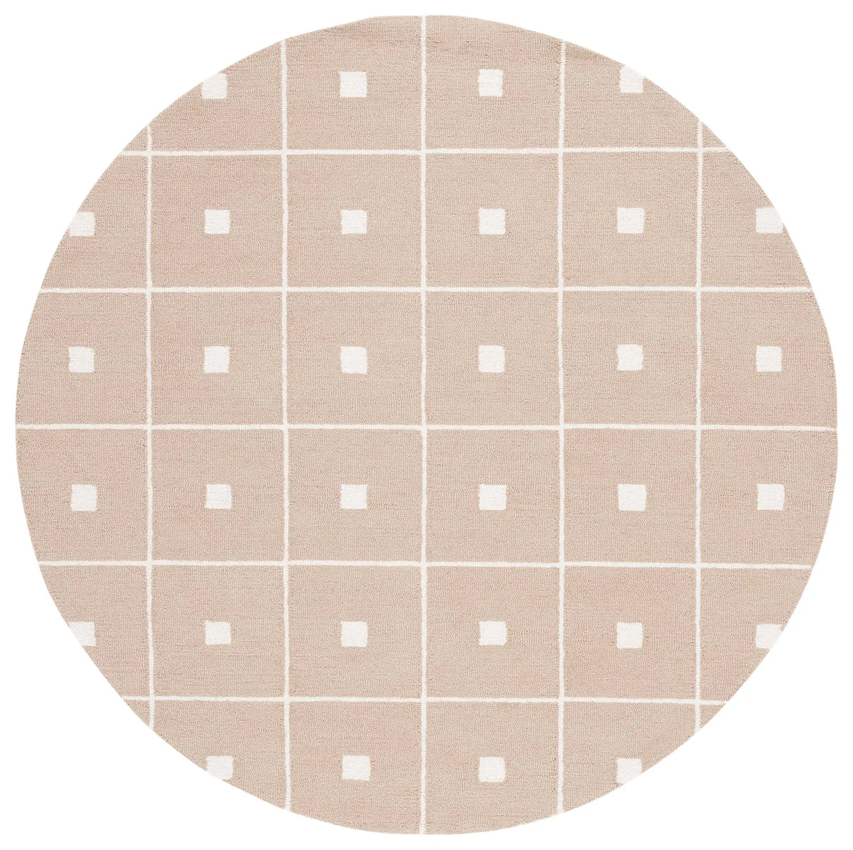 Safavieh Martha Stewart 300 6'-0" x 6'-0" Rug in Beige / Ivory
