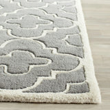 Safavieh Chatham 2'-3" x 11'-0" Rug in Dark Grey / Ivory